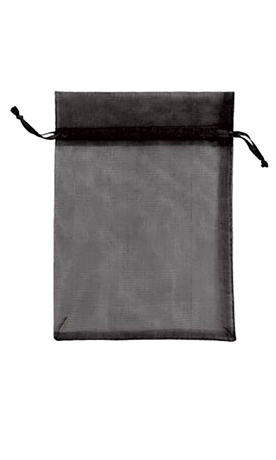 Organza Drawstring Pouch: White / Pack of 10 / 5" x 7"