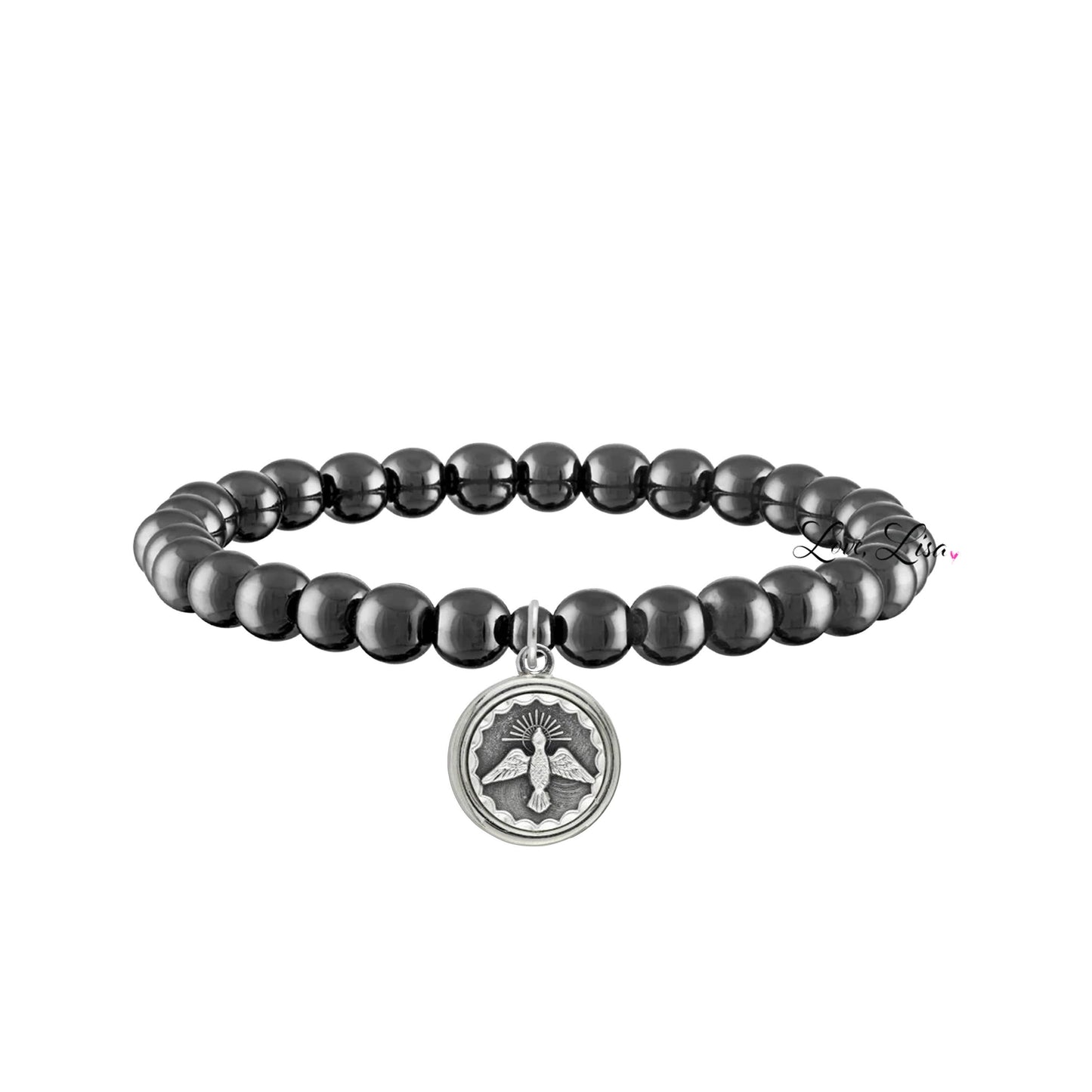 Catholic Medal Saint Stretch Bracelets  & Prayer Cards: Yellow Gold / St. Michael