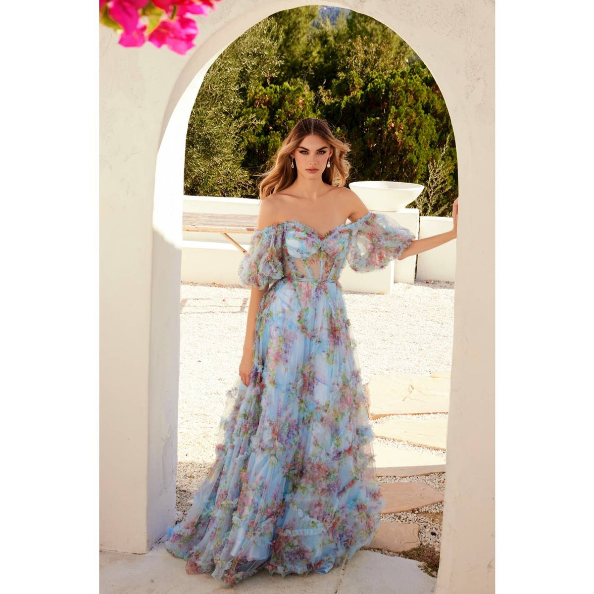 JT2887C THIS FLOOR-LENGTH GOWN IS A PERFECT BLEND OF ELEGANC: BLUE / 8