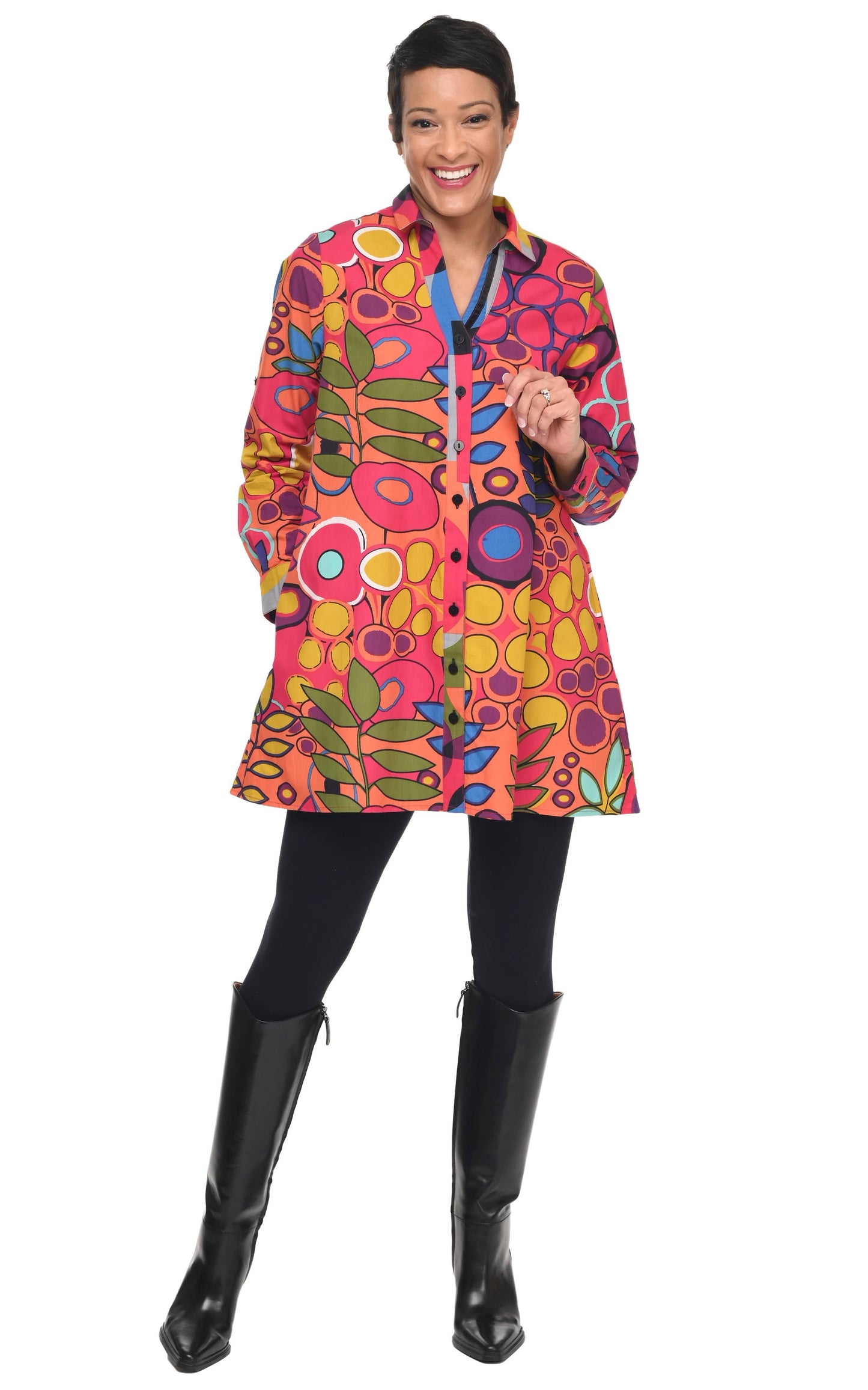 CV1218 Rachel Blouse in Galapagos*: XS