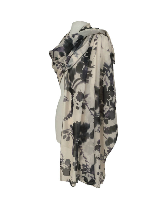 ADDISON Long & Wide Print Mesh Shawl Stole Wrap : OS