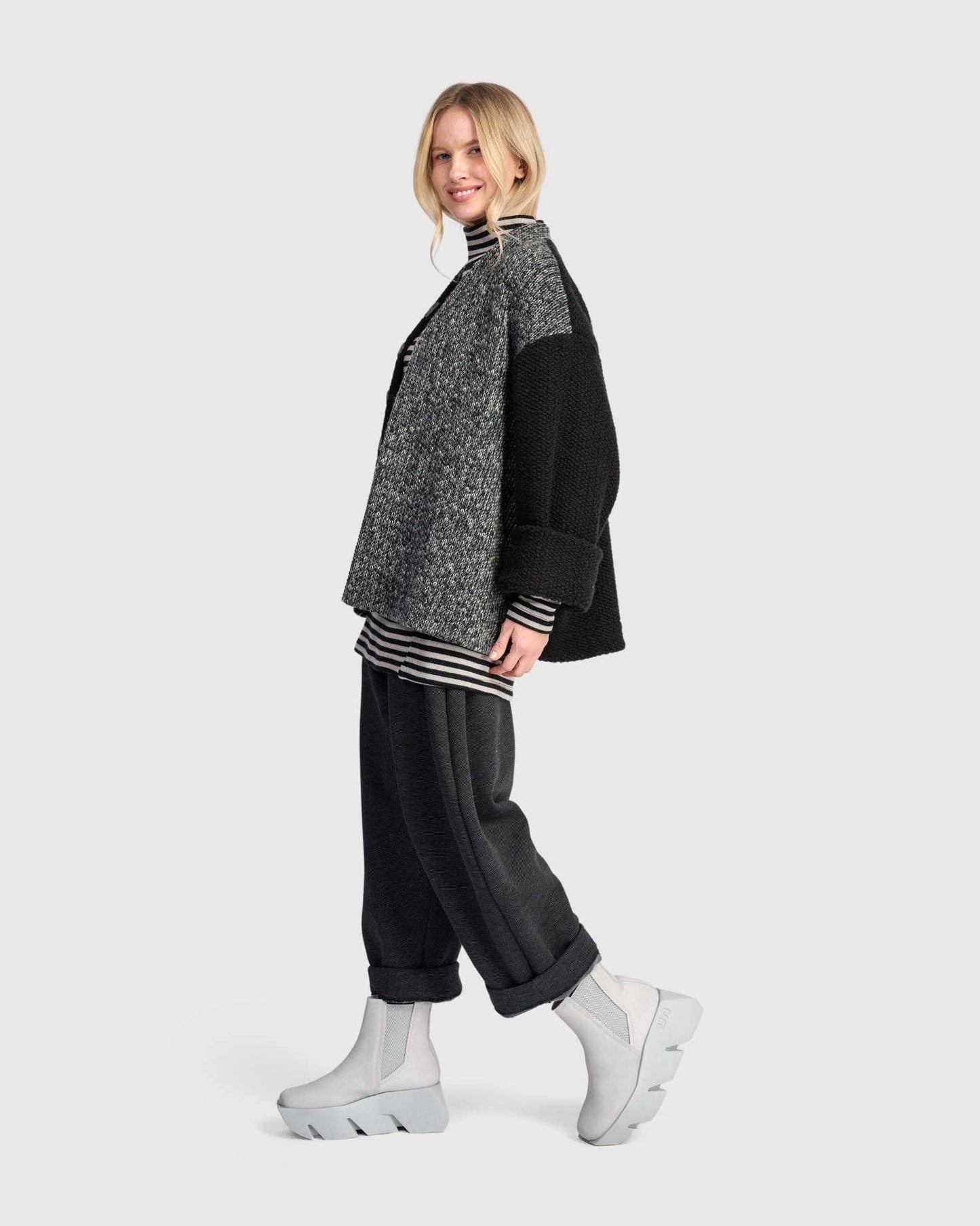 Urban Maggie Cardigan, Grey Mix: Dottie / S (US 8-12)