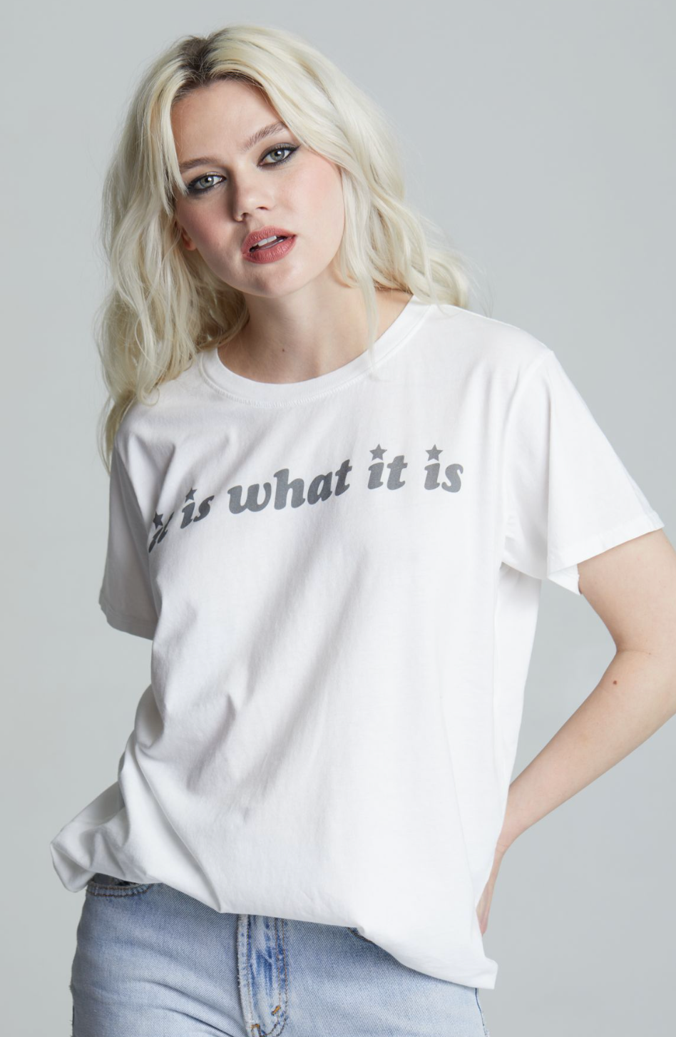 23208 - It Is What It Is White Unisex Tee