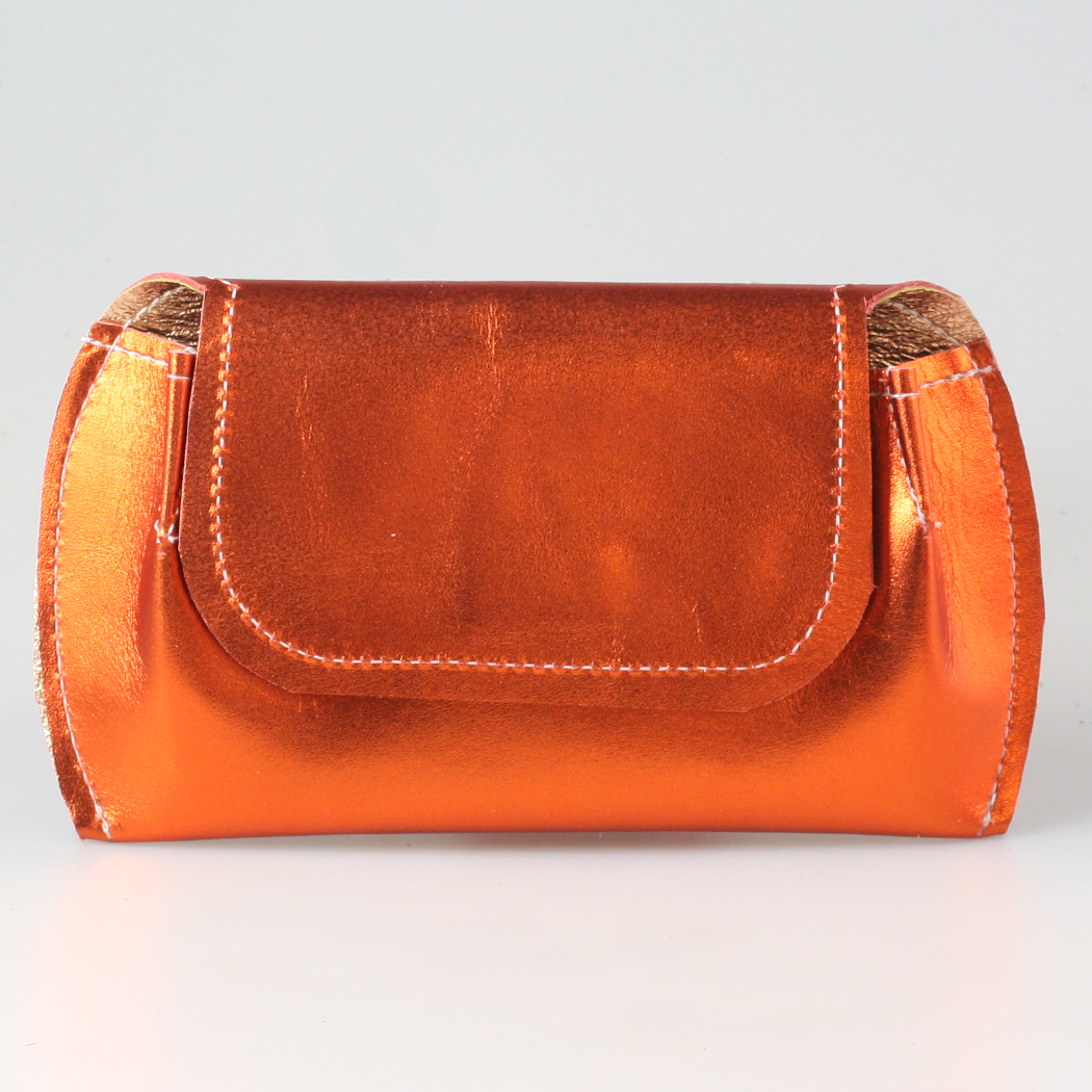 The Marla Sunglass Case: Metallic Leather!: Sapphire