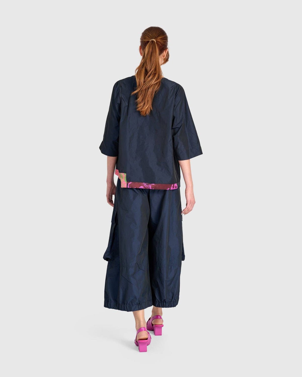 Trimmed Boxy Top, Ink: NAVY / M (US 12-14)