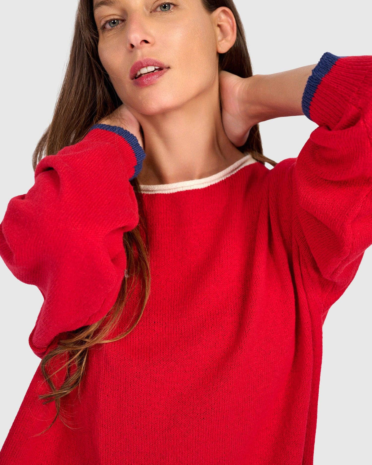 Pip Rollneck Pullover, Red: Red / ONE SIZE