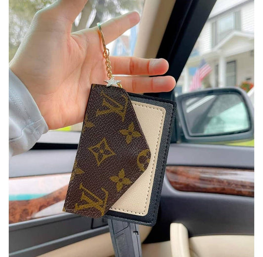 Upcycled Two toned Credit card holder