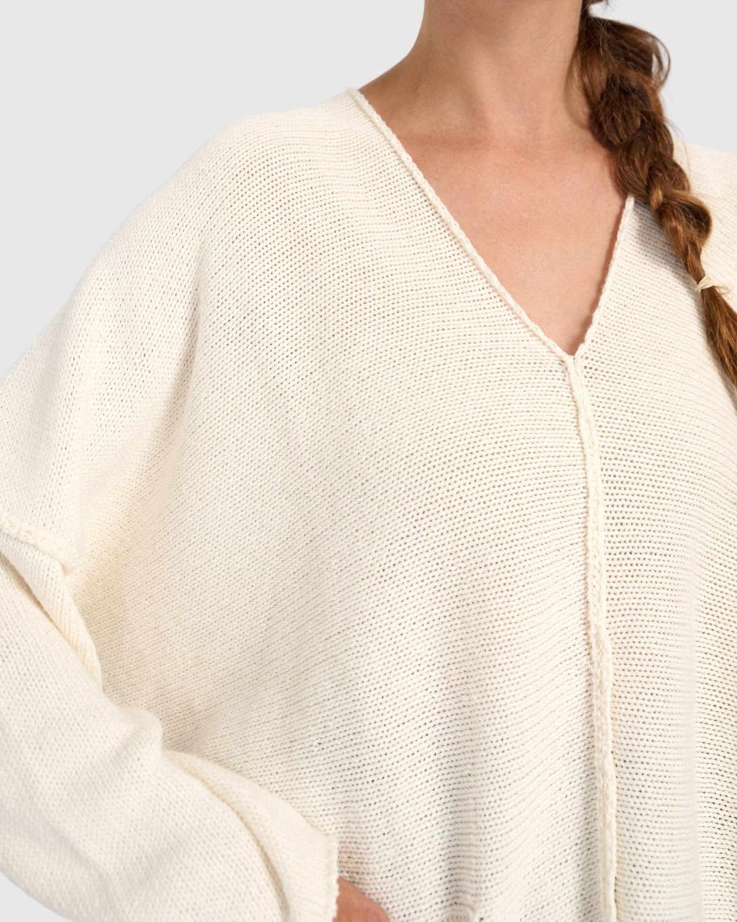 Bliss Slouchy Sweater, Cream: Cream / ONE SIZE