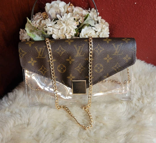 Upcycled LV stadium bag
