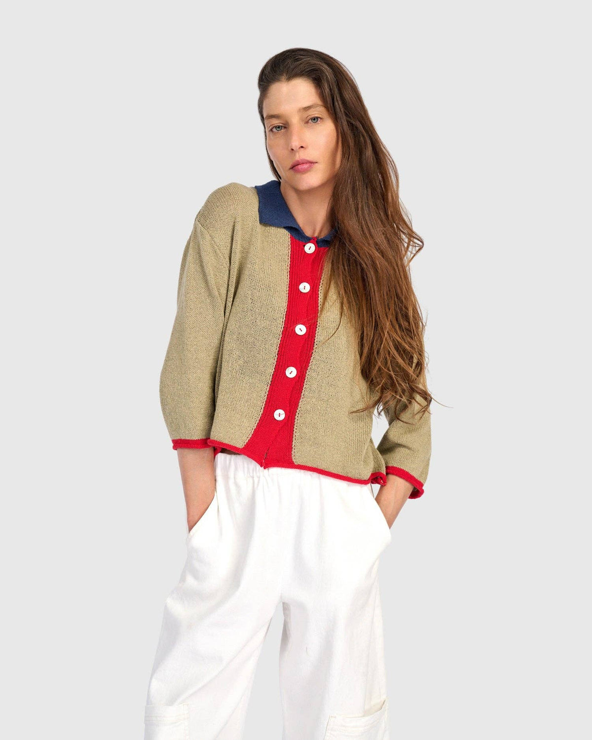 Coco Cardigan, Red: Red / ONE SIZE