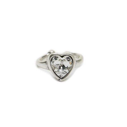 Handmade Brass Ring In Silver Plated - NR6108