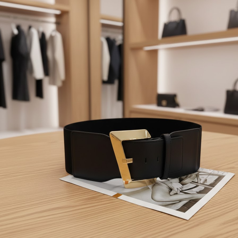 Women's Belts: Noho | Manhattan Chic Collection BYMANYC ® New York: 82cm / Black belt