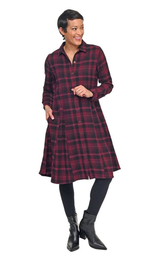 CV1208 Sheridan Dress in Lucerne Flannel*: XS