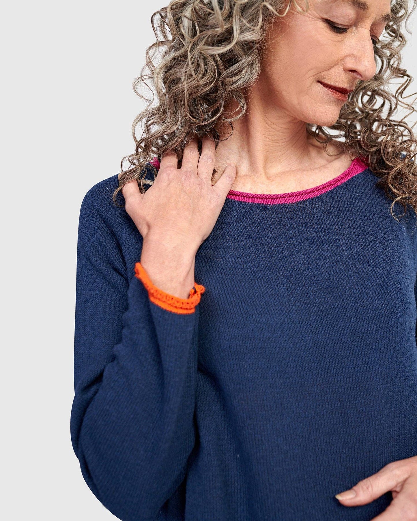 Gigi Sweater, Navy: NAVY / ONE SIZE