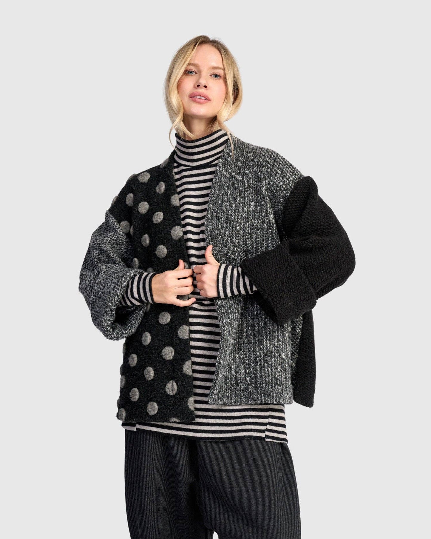 Urban Maggie Cardigan, Grey Mix: Dottie / S (US 8-12)