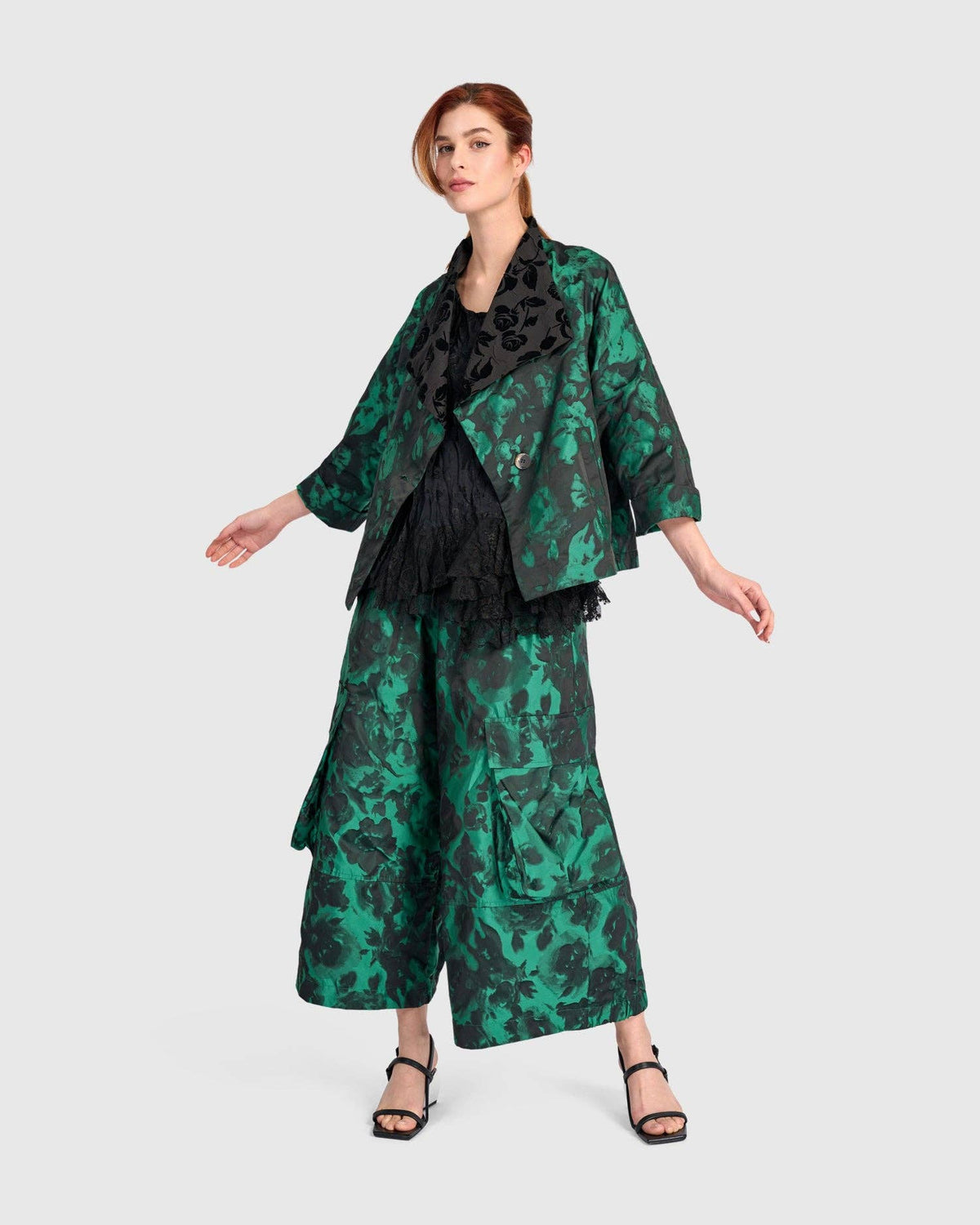 Palatial Cocktail Jacket, Emerald: Emerald / S (US 8-12)
