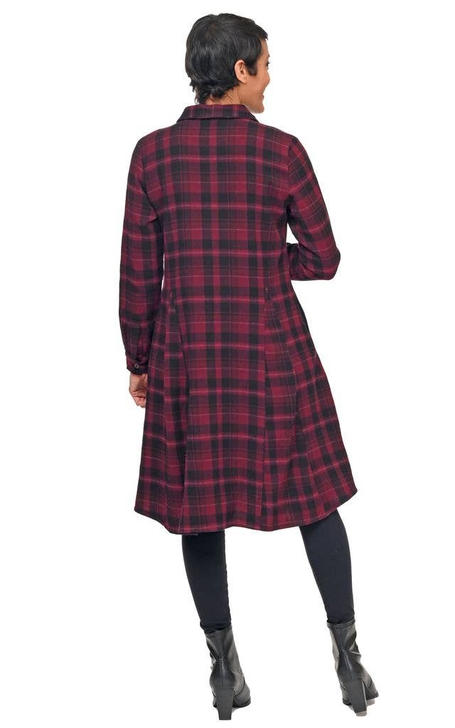 CV1208 Sheridan Dress in Lucerne Flannel*: XS