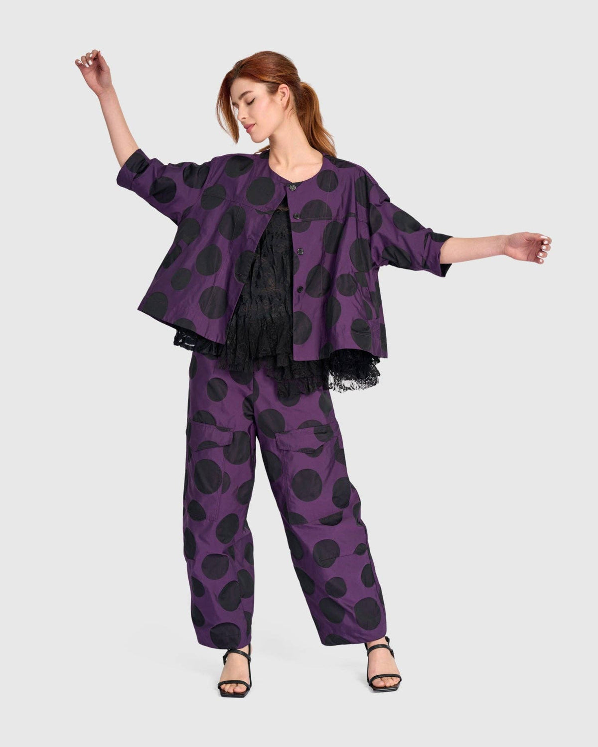 Damson Topper Jacket, Plum: Violet / 2 (US 8-10)