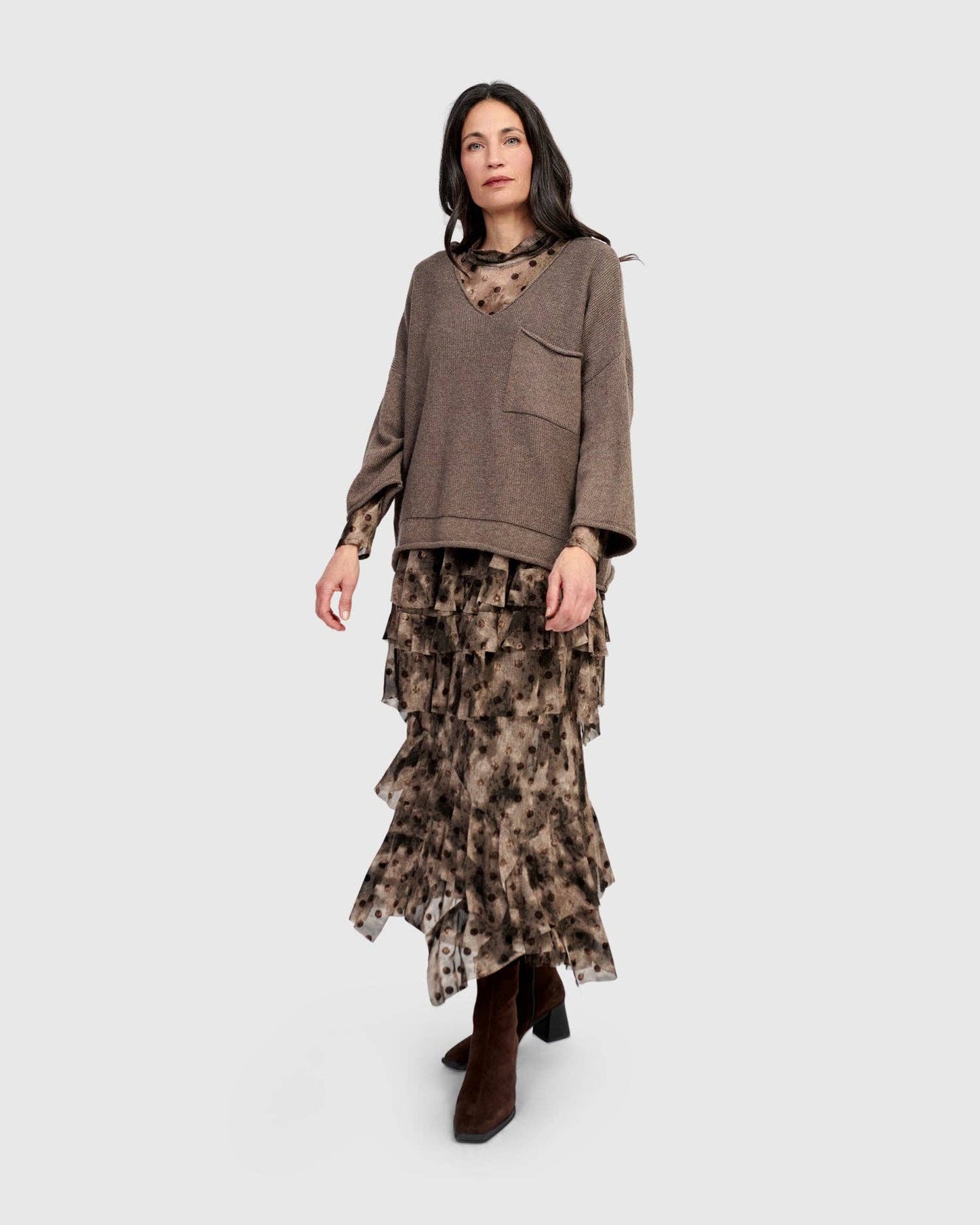 Basis Pullover Sweater, Brown: Brown / M (US 12-14)