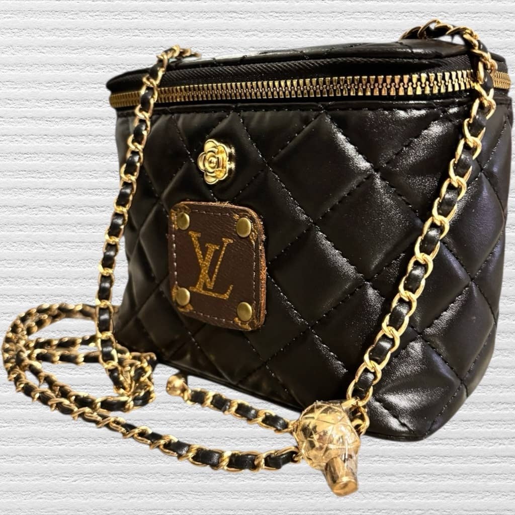The Azure Quilted Square Crossbody