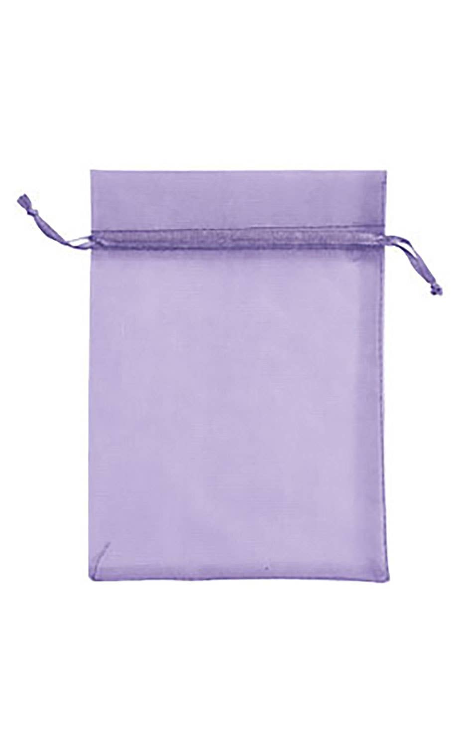 Organza Drawstring Pouch: White / Pack of 10 / 5" x 7"