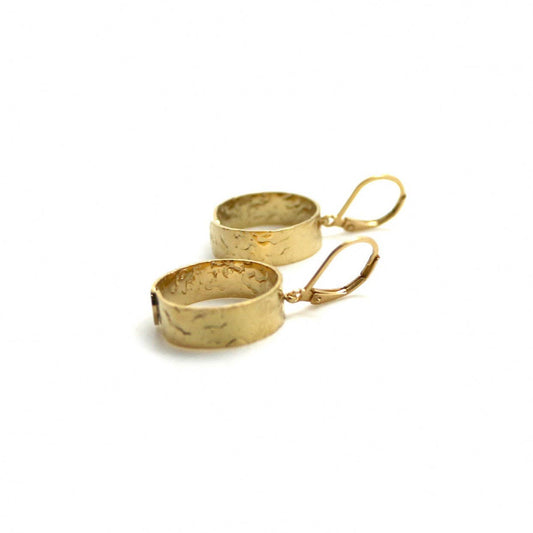 Simple Infinity Circle 24K Gold Plated Earrings -French Flair Collection- E4-016