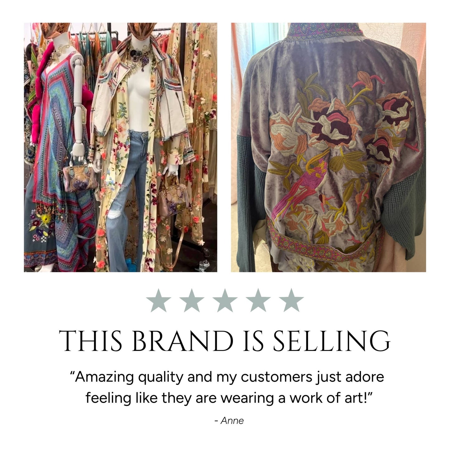 Floral Fantasy Kimono | Pink Floral Kimono | Mesh Kimono: Pink Floral Embroidery / L
