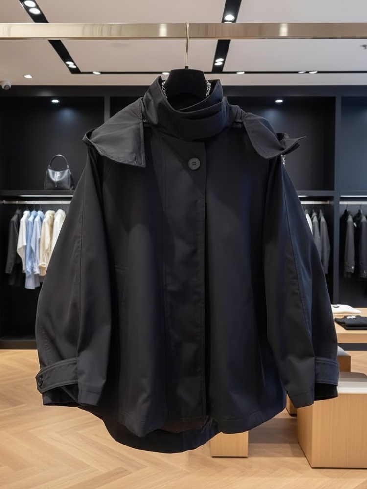 Women's Cape Jacket TRIBECA ECO FASHION BYMANYC ® New York: Blue New / M