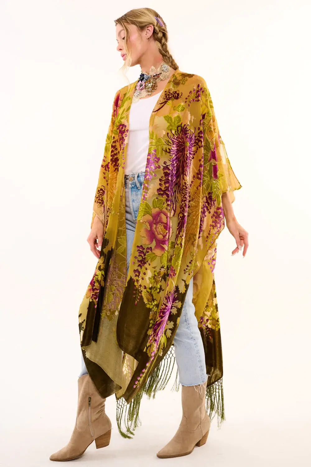 Forest Goddess Kimono: One Size / Forest Burnout