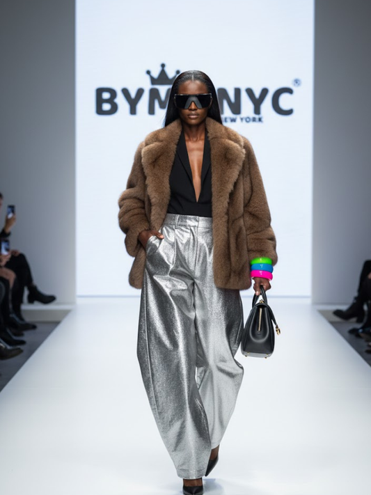 Women's Jacket ASTORIA PARK - BYMANYC ® New York COUTURE in NY Collection: Brown / S