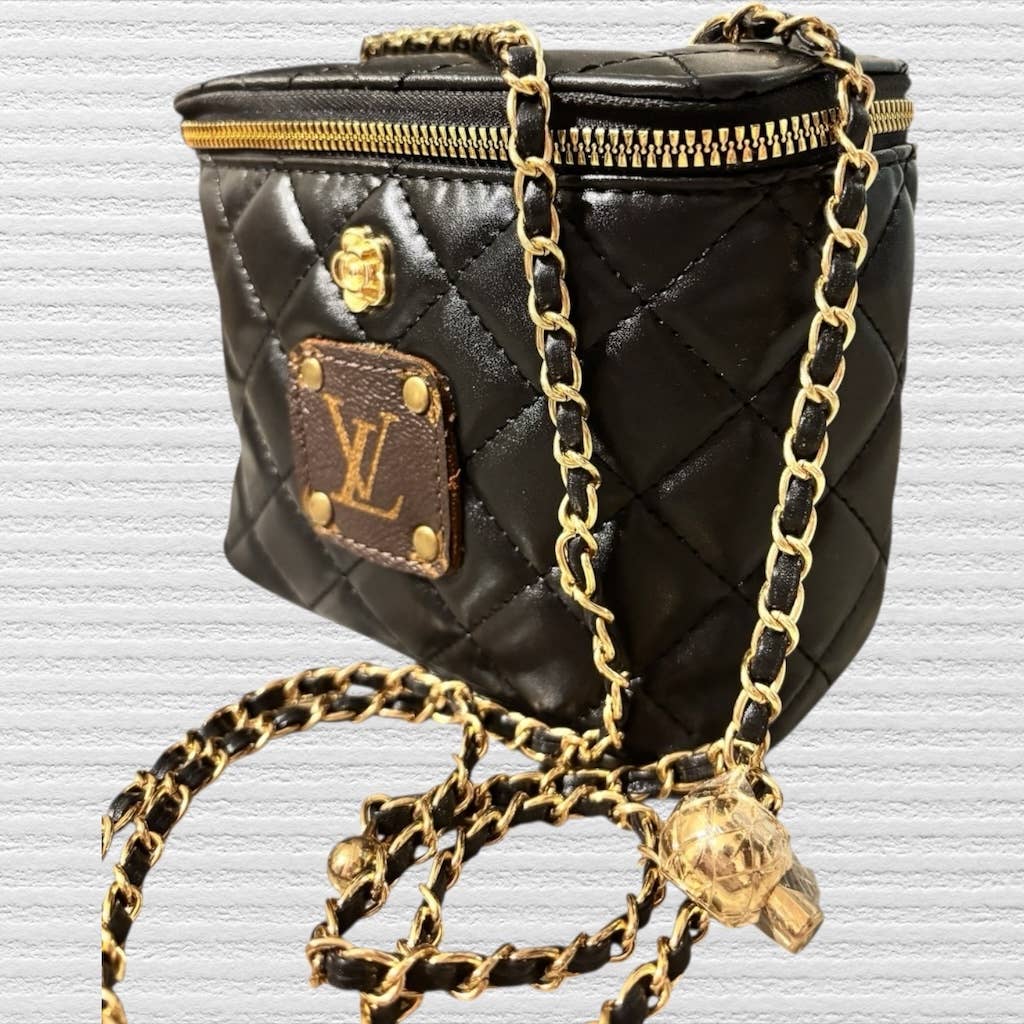The Azure Quilted Square Crossbody