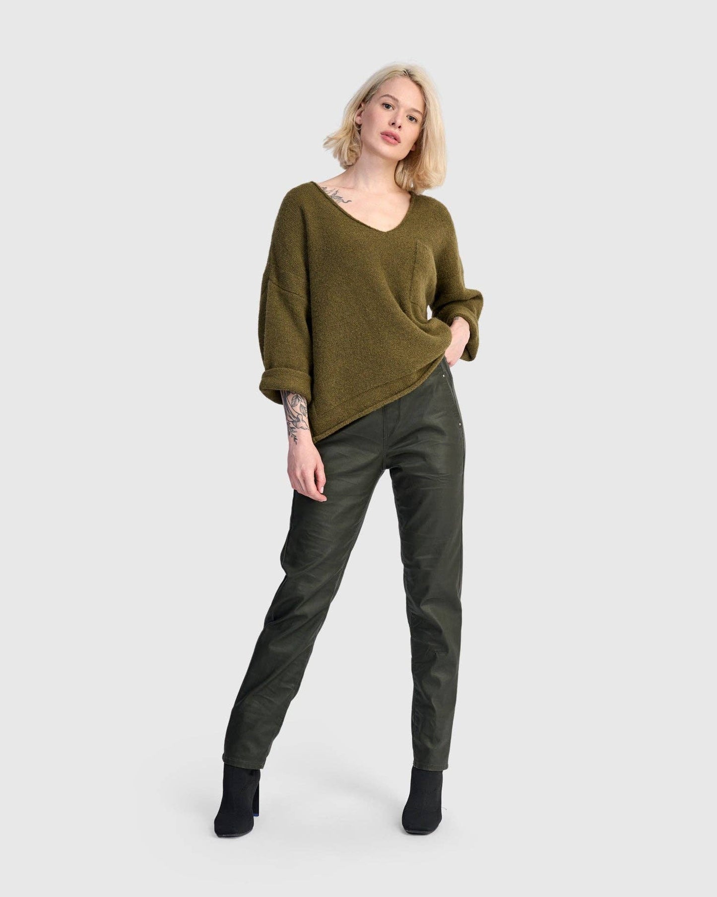 Basis Pullover Sweater, Khaki: Khaki / M (US 12-14)