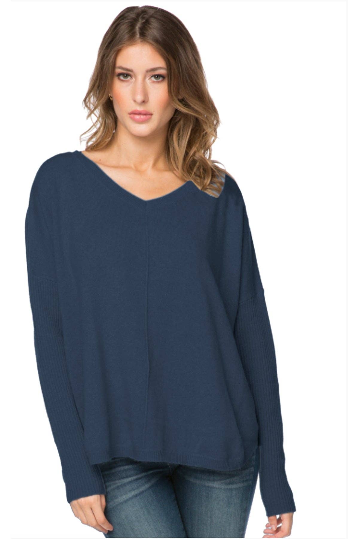 Nelly Washable Cashmere V-neck Pullover