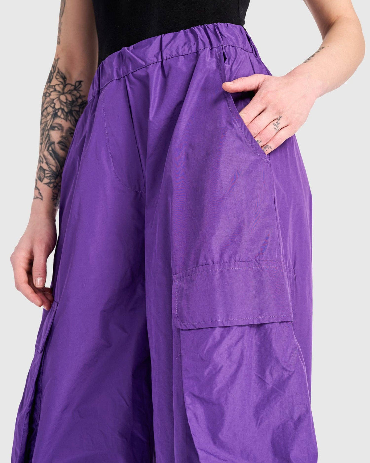 Swish Wide Cargo Pants, Amethyst: Amethyst / 2 (US 8-10)