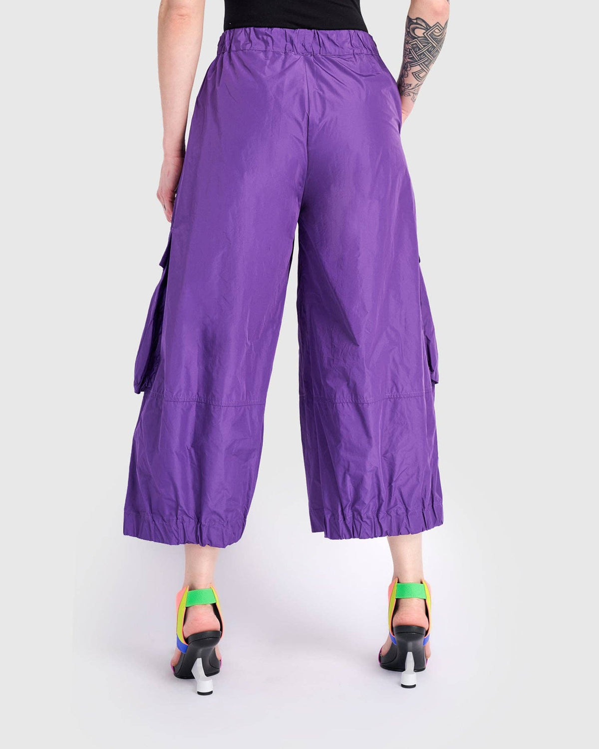 Swish Wide Cargo Pants, Amethyst: Amethyst / 2 (US 8-10)