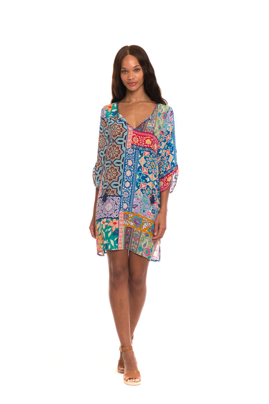 PATCH SANAYA SILK DRESS
