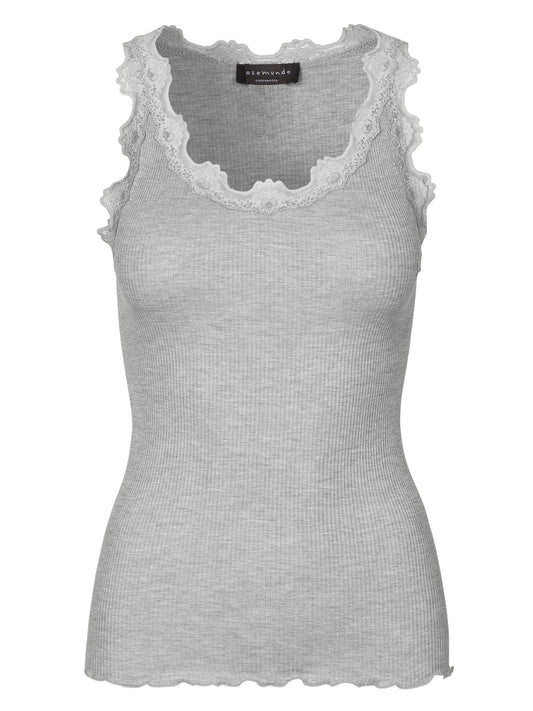 Silk Top w/Lace - Rosemunde