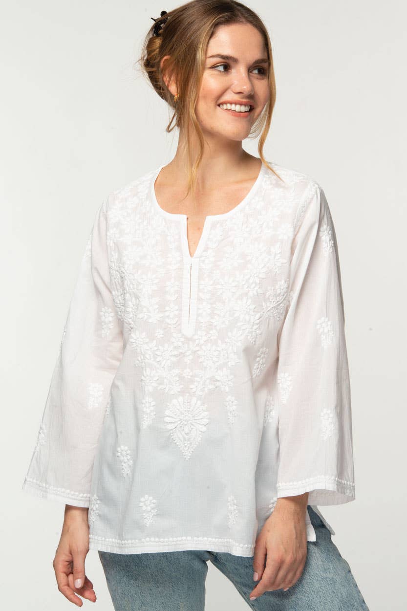 Tara Embroidered Tunic - Sevya Handmade