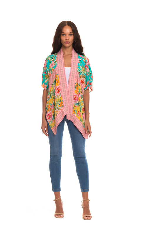 Bermuda Jaipur Embroidered Kimono - Tolani