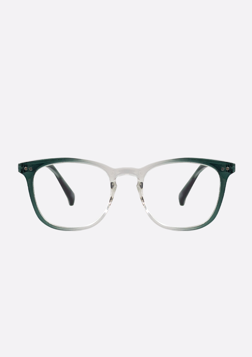 READING GLASSES - EUROPA CRYSTAL GRADIENT GREEN: +3.00