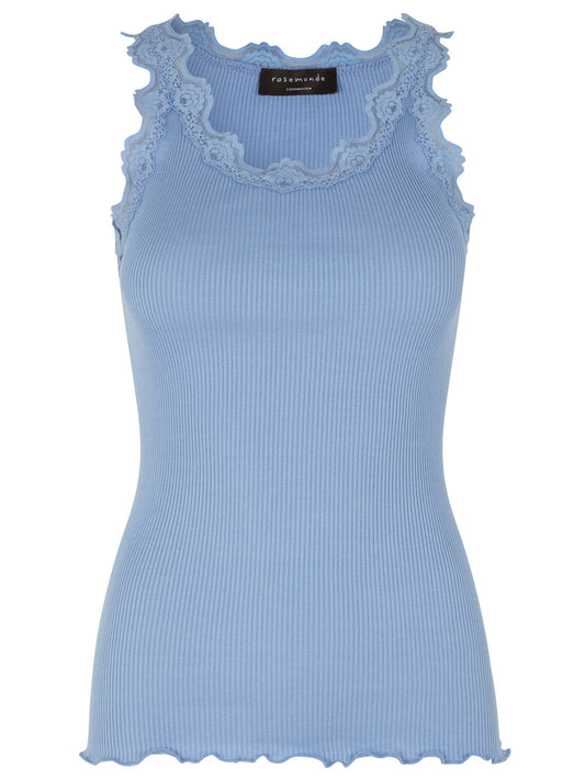Iconic Silk top w/lace - NEW COLORS