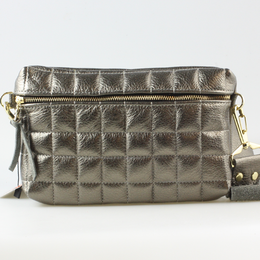 The Metallic QUILTED  Boulder Hipbag