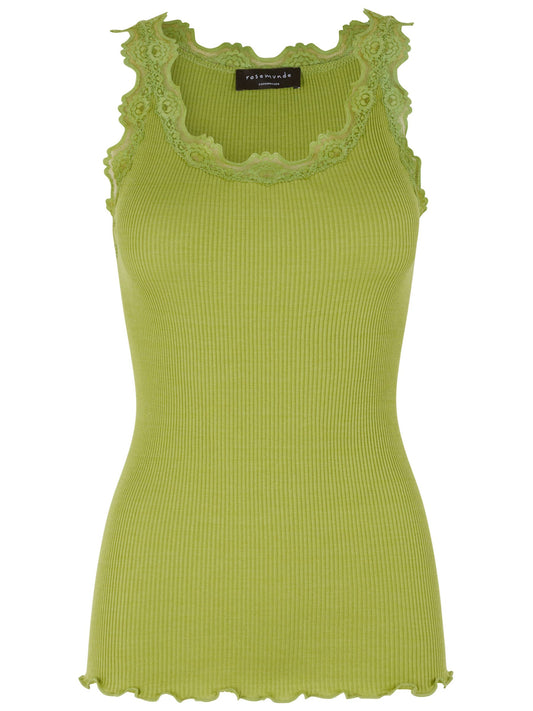 Iconic Silk top w/lace - NEW COLORS