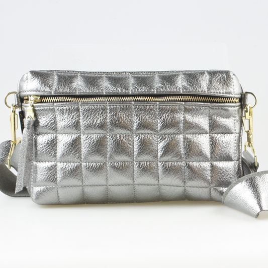 The Metallic QUILTED  Boulder Hipbag