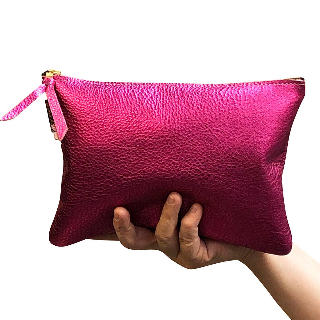 The Metallic Everyday Pouch: 3 sizes! Ginger/Monroe/Carter