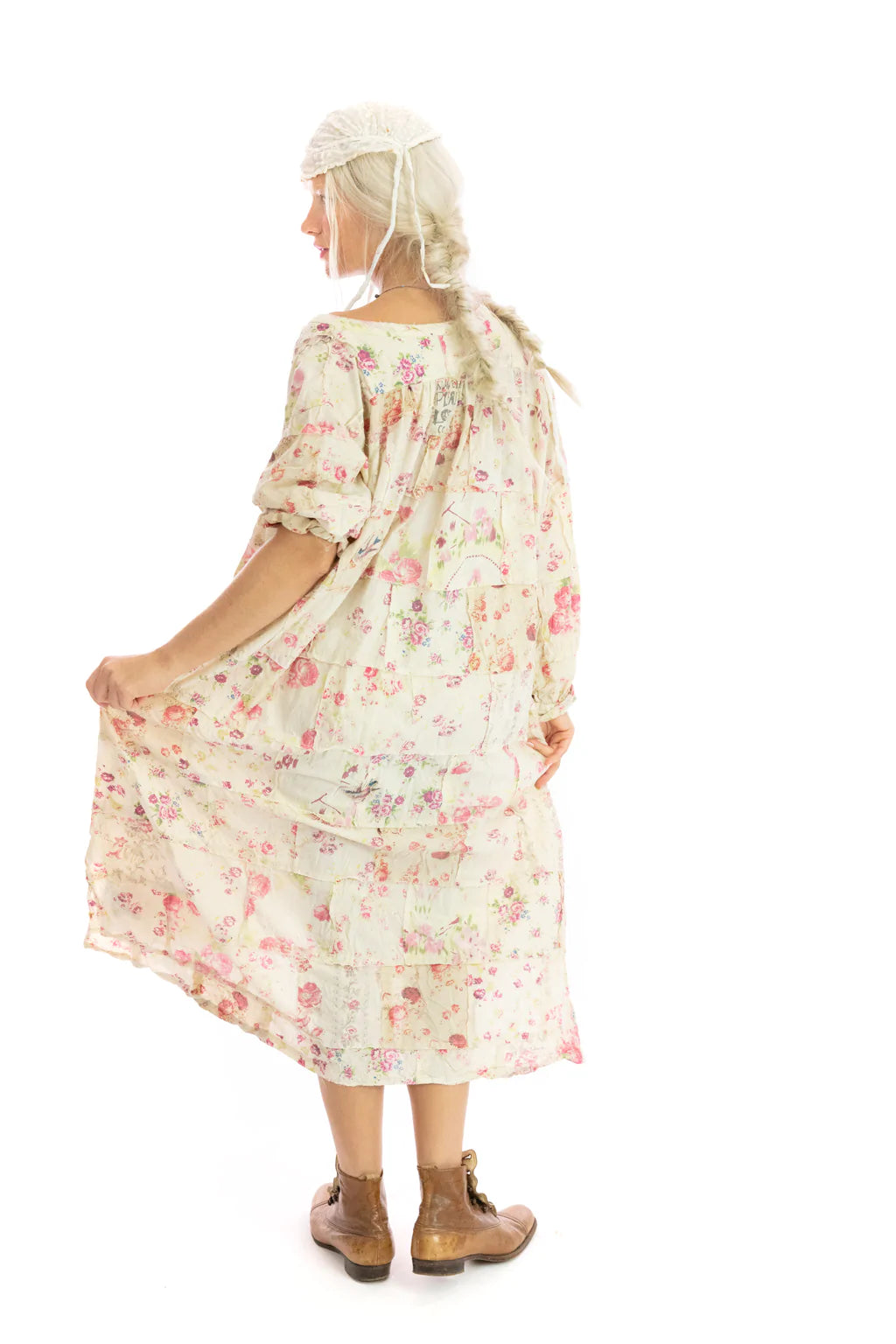 Floral Patchwork Prairie Dress 865 - Magnolia Pearl