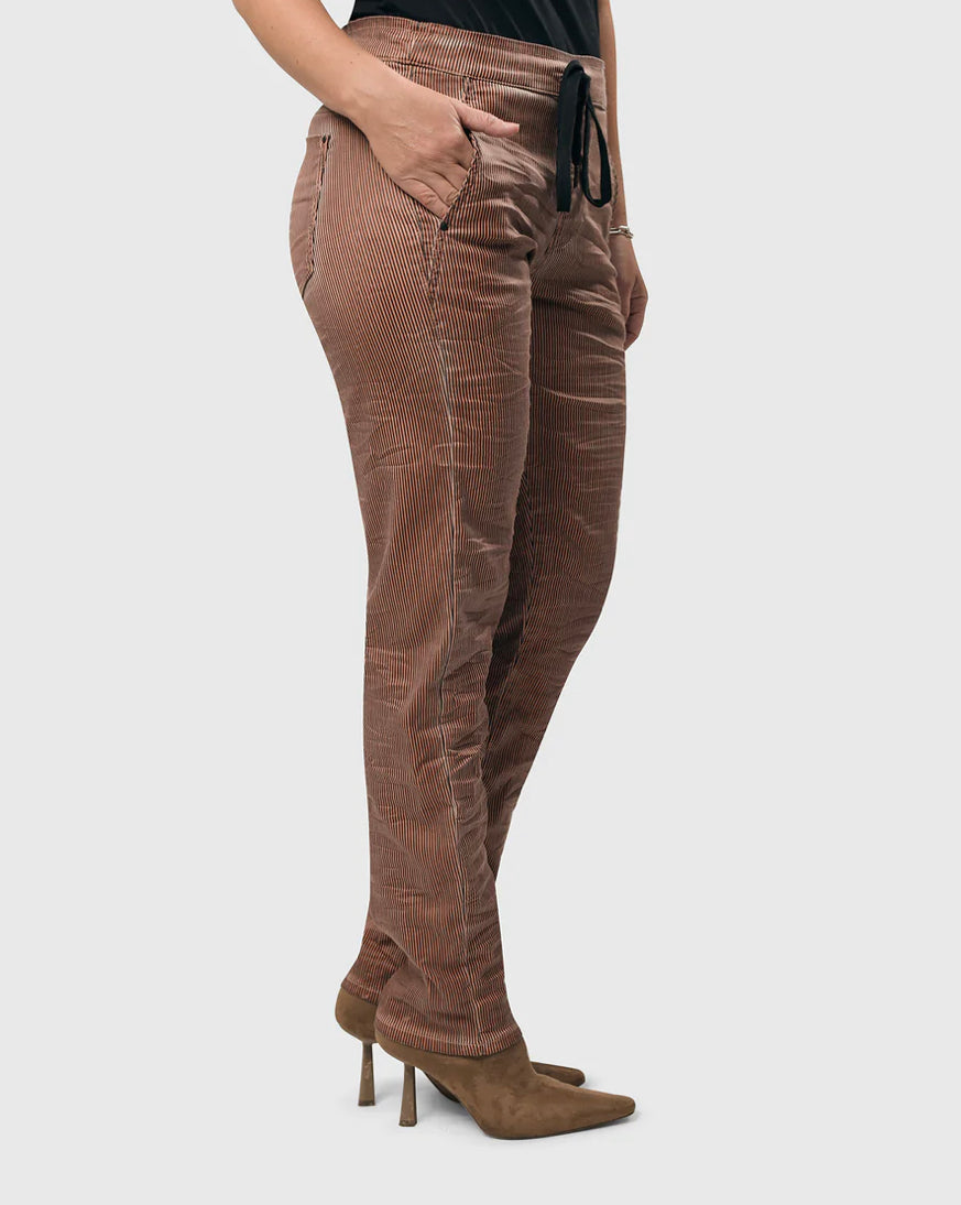 Pinstripe Iconic Stretch Jeans - Alembika